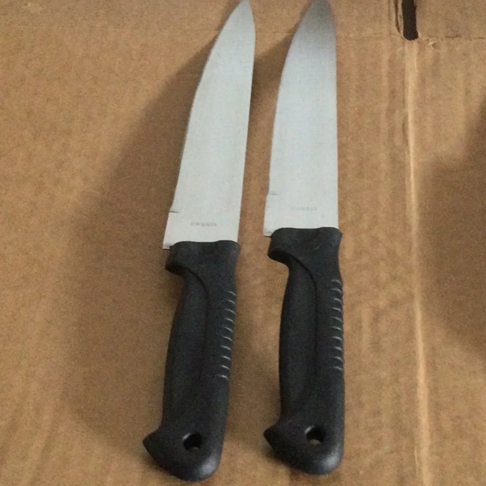 New 2 Stainless Kitchen Knifes